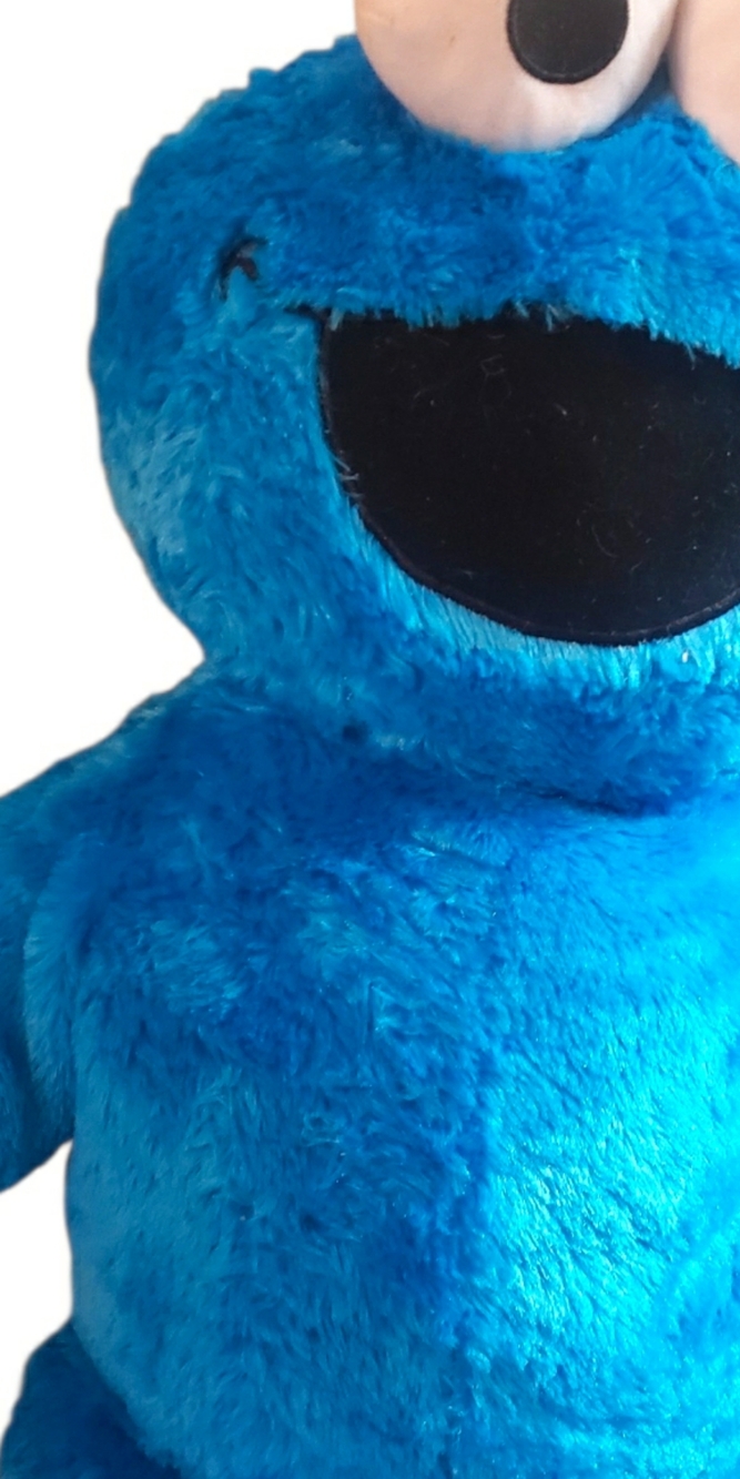 So Cute Sesame Street Cookie Monster Large Plush 30" Soft Cuddly Bright Blue